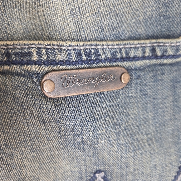Wrangler Skands Womans Straight Leg Blue Jeans Size 36 - Picture 3 of 6